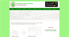 Desktop Screenshot of mancherilayurveda.com